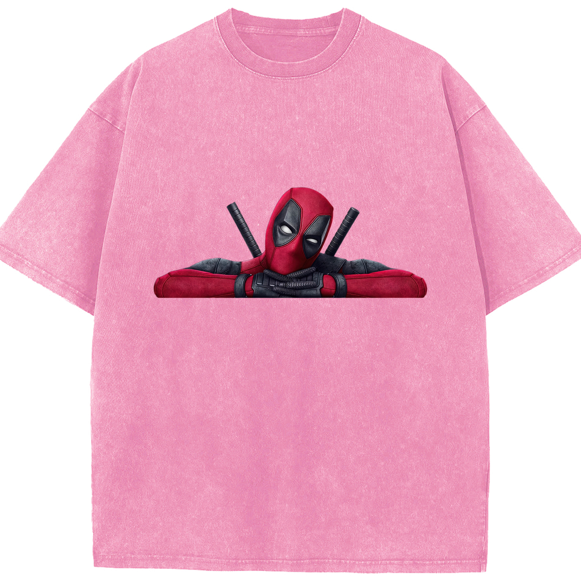 （画像用） Deadpool デッドプール 綿100% ヴィンテージ風 半袖Tシャツ（フロントプリント）